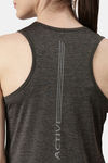 Enamor Snug Fitted Tank - Olive Mel Active Reflective — thumbnail 9